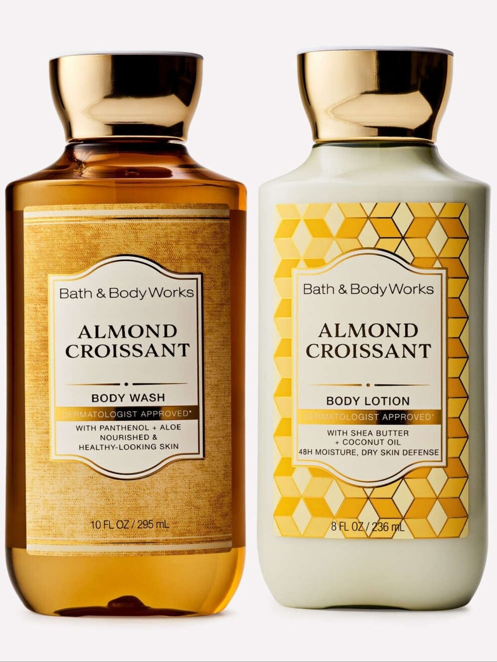Bath & Body Works Almond Croissant Body Wash & Lotion Set NEW
